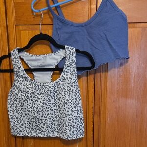Forever 21 Navy Ribbed Top